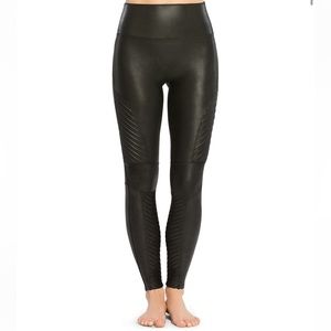 Spanx - Faux Leather Moto Legging (new never worn)